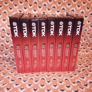 TDK VHS T-120 HS VideoTape Premium Quality